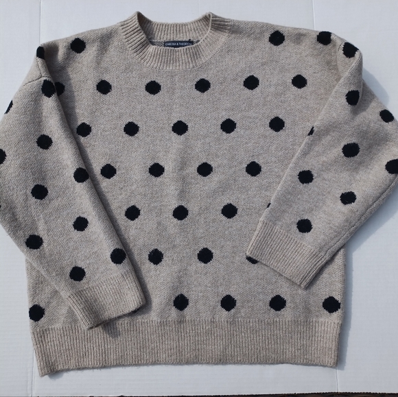 Chelsea & Theodore Poka Dot Sweater! - Picture 2 of 6